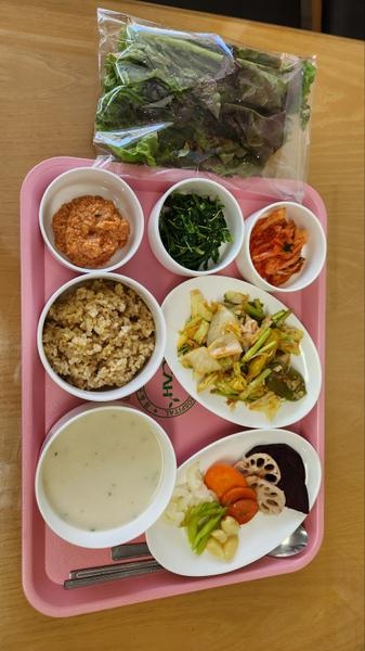 에덴요양병원 건강채식밥상 - 뿌리채소구이 - 