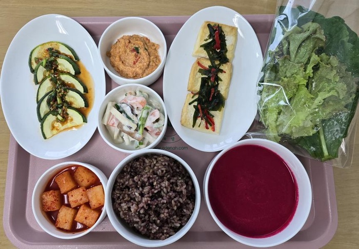 에덴요양병원 건강채식밥상 - 두부카나페 - 